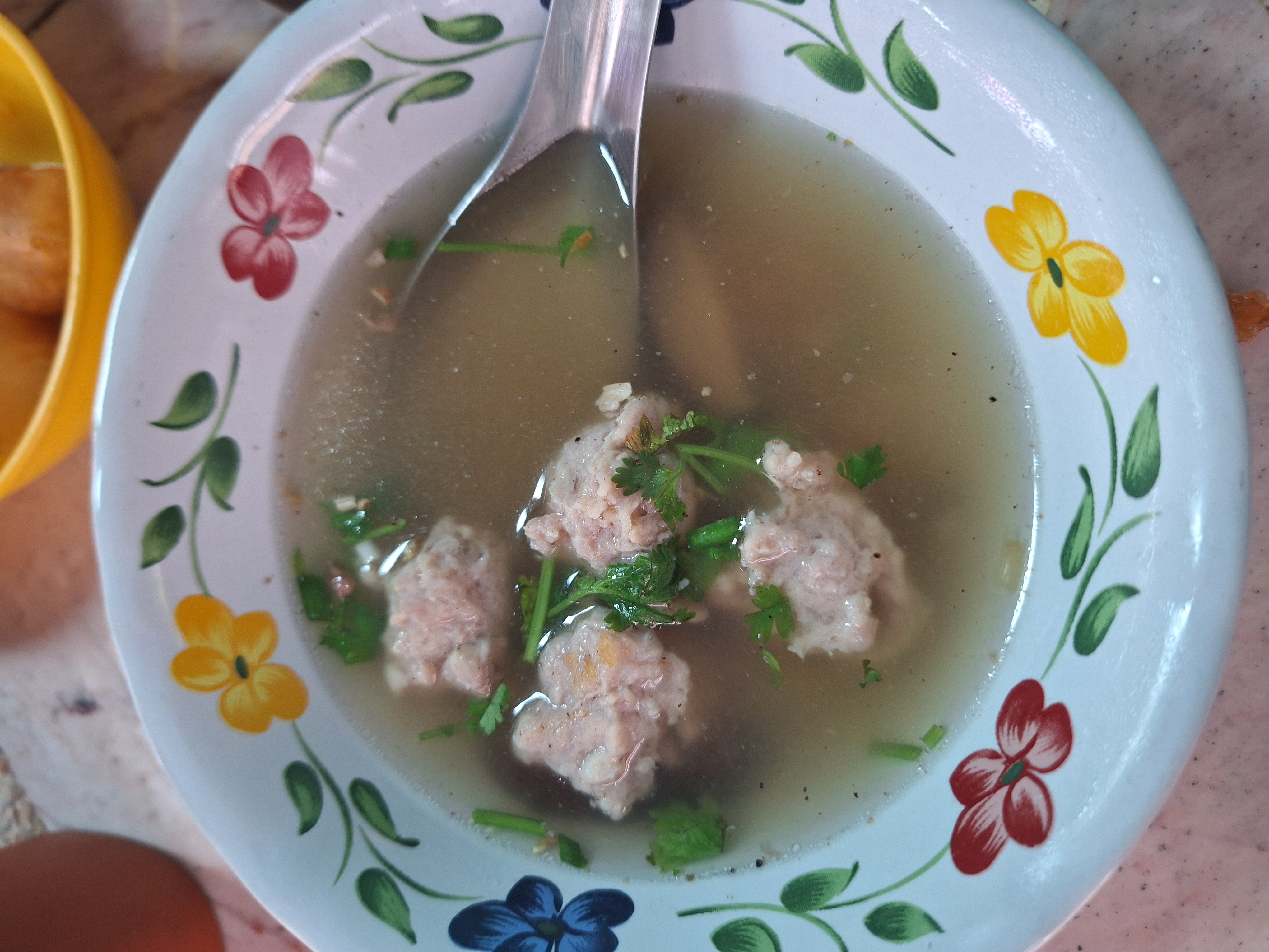 bouillon boulettes de porc - Pho Thai