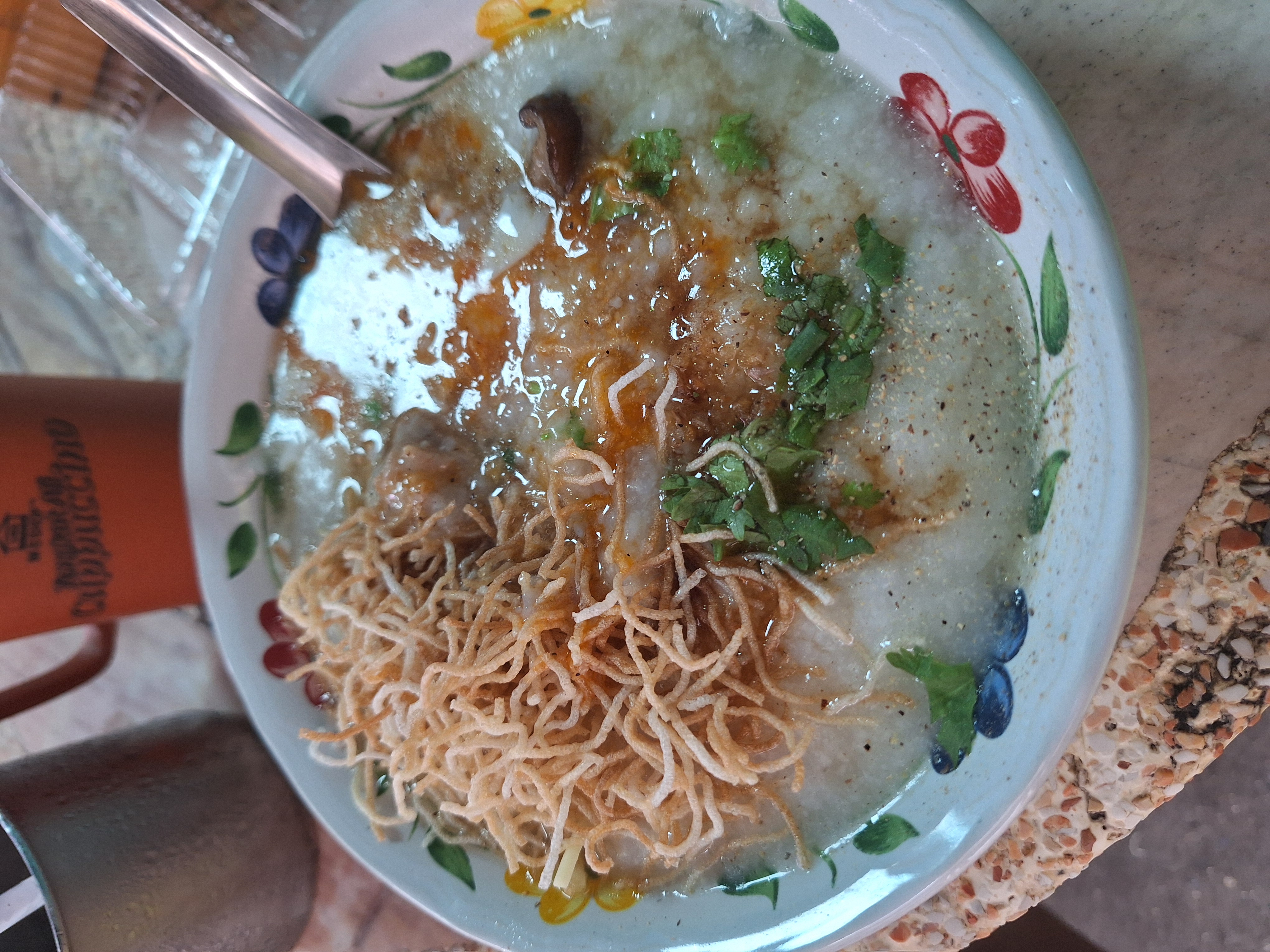 Thai Congee boulettes de porc